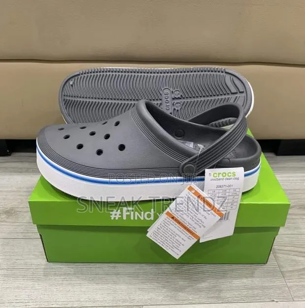 Original Crocs Black Grey Midnight Blue N White · Photo 1