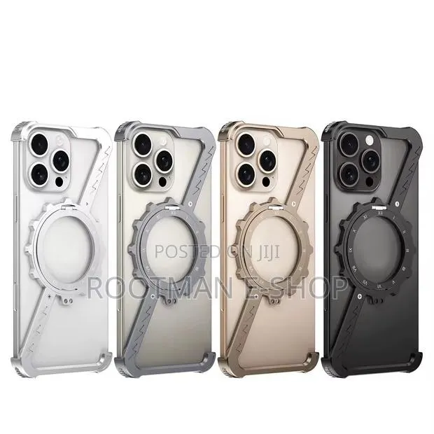 iPhone 14 - 16 Pro Max Z-Shaped Frameless Metal 360 Holder · Photo 1