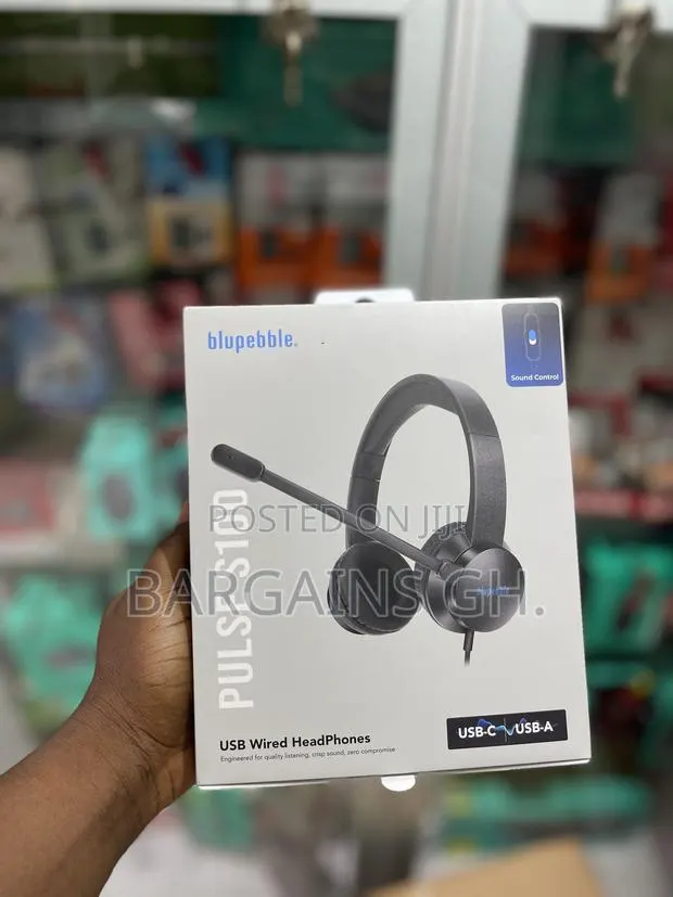 Blupebble Pulse S100 Wired USB-C and USB-A Headset · Photo 1
