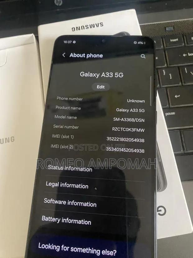 Samsung Galaxy A33 5G 128 GB Black · Photo 1