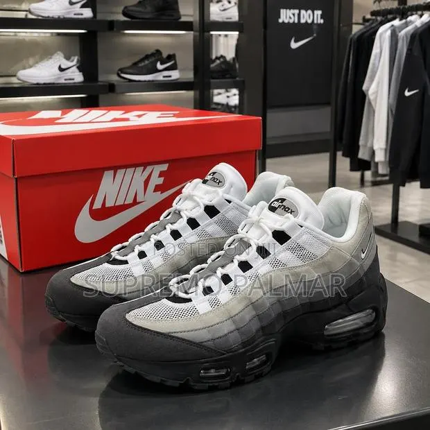 Nike Air Max 95 Big Bubble OG – Granite Black Layered Sneakers · Photo 1