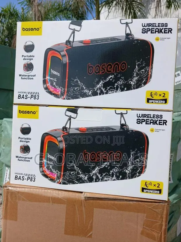 Baseno Wireless Speaker - Dual Speakers X2 With RGB Light & Waterproof · Photo 1