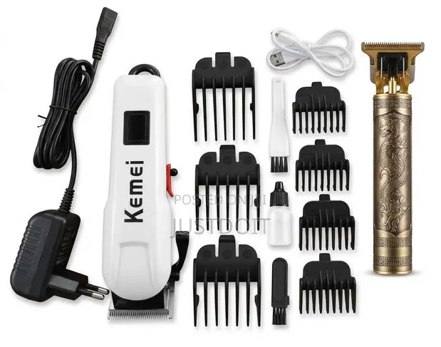 Kemei Rechargeable Clipper and Trimmer Set · Photo 1