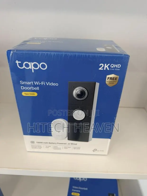 Tapo 2K+ Wired or Battery Smart Video Doorbell With Chime, D225 · Photo 1