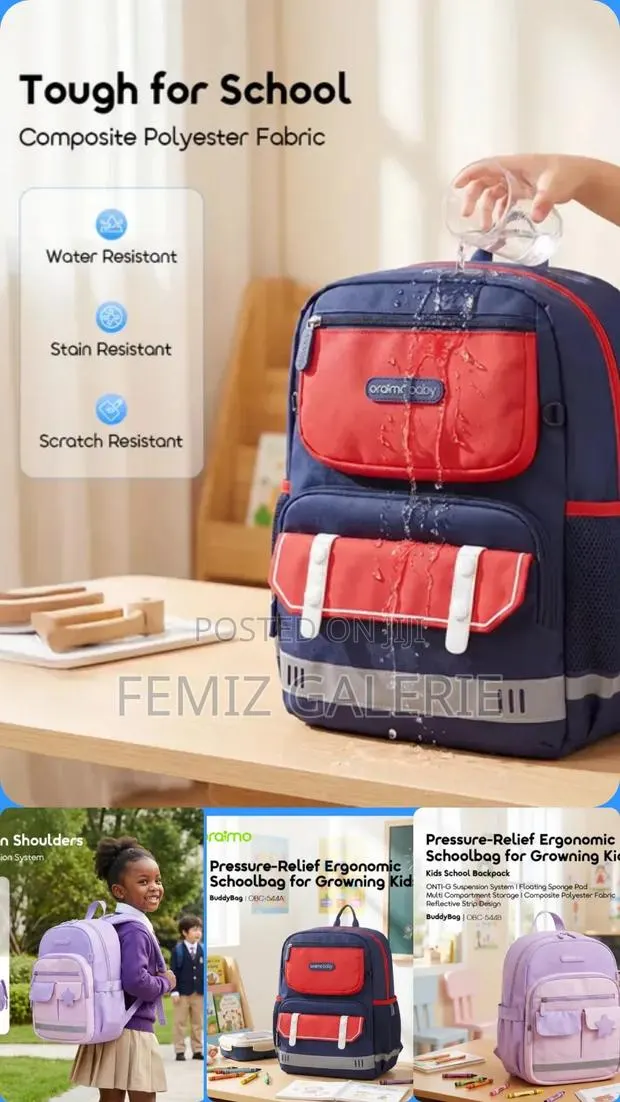 Oraimo BuddyBag Pressure-Relief Ergonomic Kids School Backpack · Photo 2