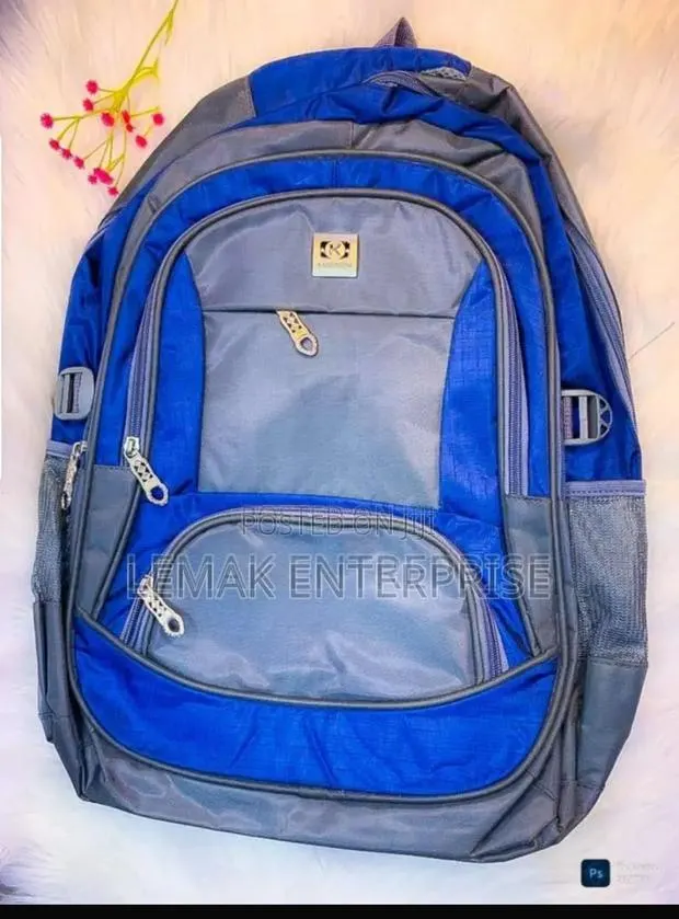 School Bag / Backpack Stylish Blues Grey Color · Photo 1