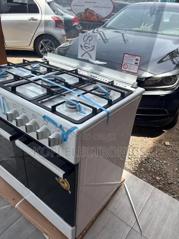 Mediatech 60x90 White Gas Cooker Family-Size Cooking Solution · Photo 1