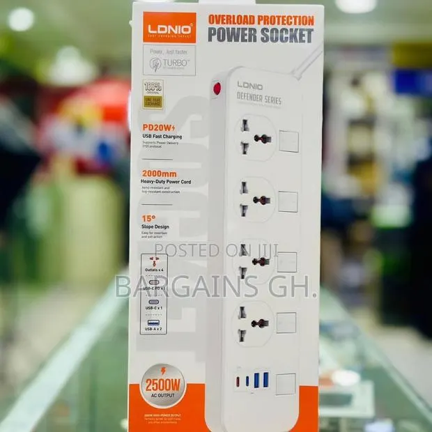 LDNIO SC4408C 4 Ports Power Strip (Multi Socket) · Photo 1
