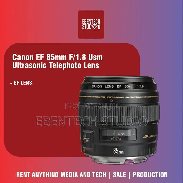 Canon EF 85mm F/1.8 Usm Ultrasonic Telephoto Lens · Photo 1