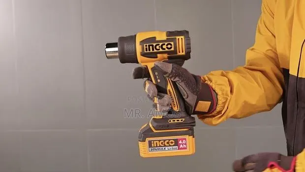 30-580 Degrees Cordless Heat Gun With Display & 5PCs Addons -HGLI20582 · Photo 1