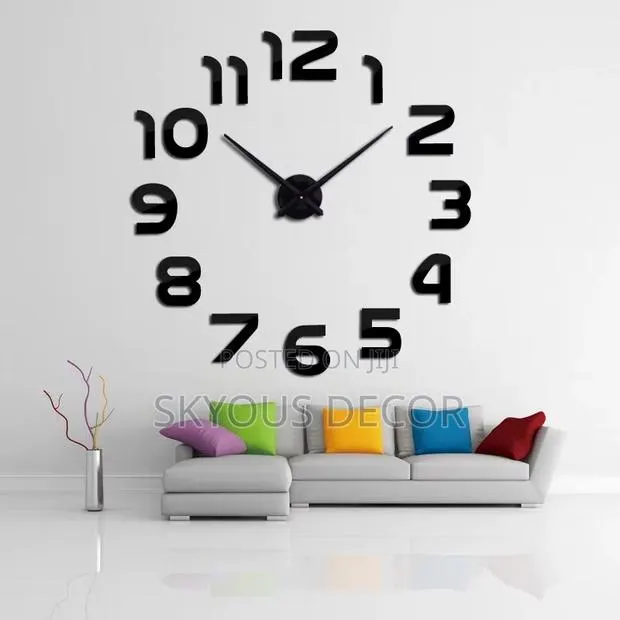 Acrylic 3d Big Numbers Clock · Photo 1