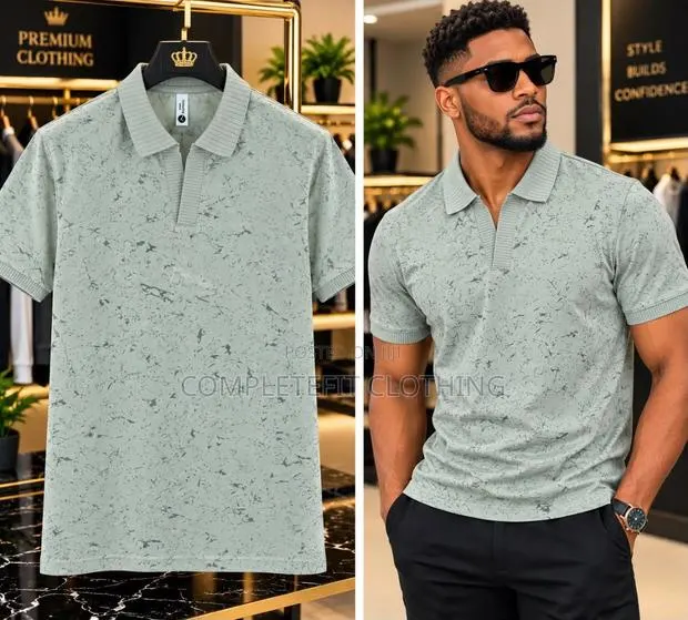 Men's Short Sleeves Knitted Shirts Available in Limited Stock · Photo 1
