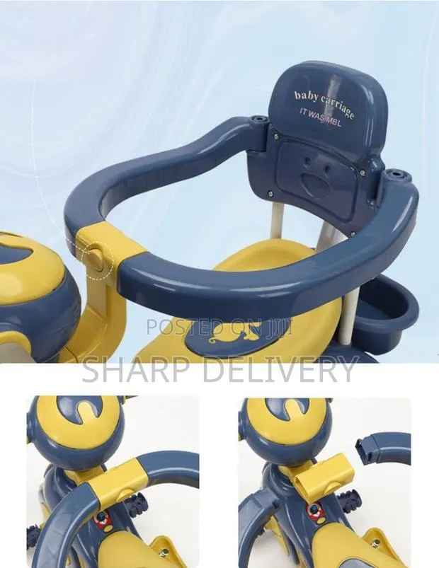 4 -in-1 Kids Tricycle With Adjustable Canopy · Photo 3