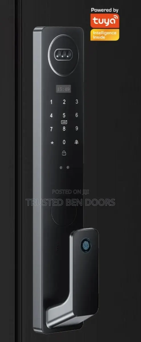 Tuya Wifi App Biometric Smart Door Lock With Audio+video Surveillance · Photo 1