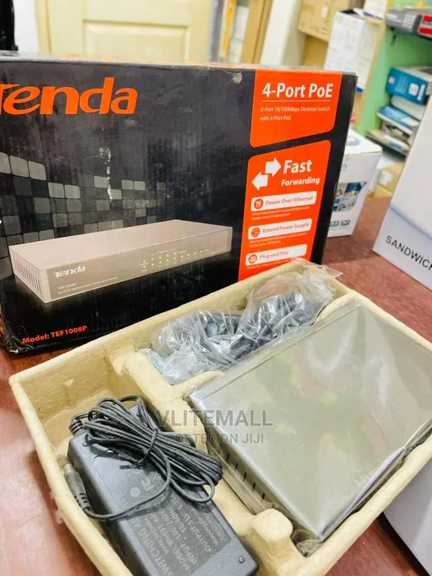 Tenda TEF1008P 8-Port Desktop With 4-Port Poe Switch · Photo 1