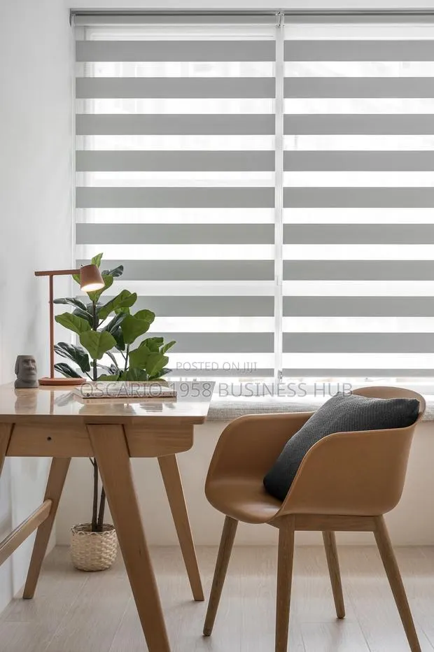 Serene Solutions Zebra Modern Window Curtain Blinds · Photo 1