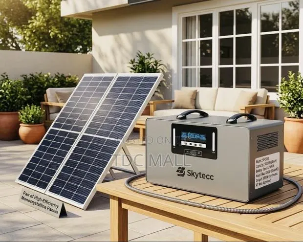 3Kwh LifeP04 Solar Energy Power Station - Lithium Battery + 2 Panels · Photo 1