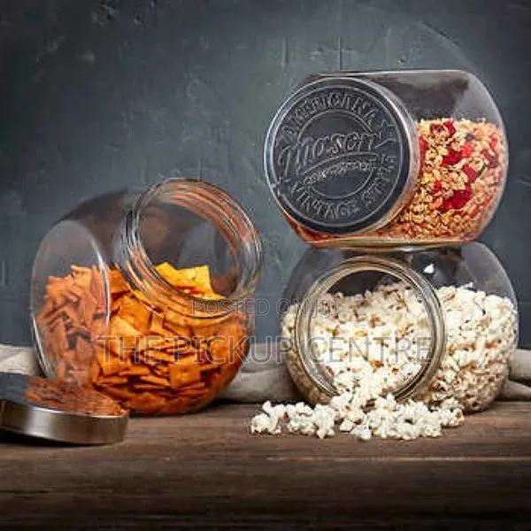 Mason Craft More Set of 3 Thilted Glass Jar. · Photo 1