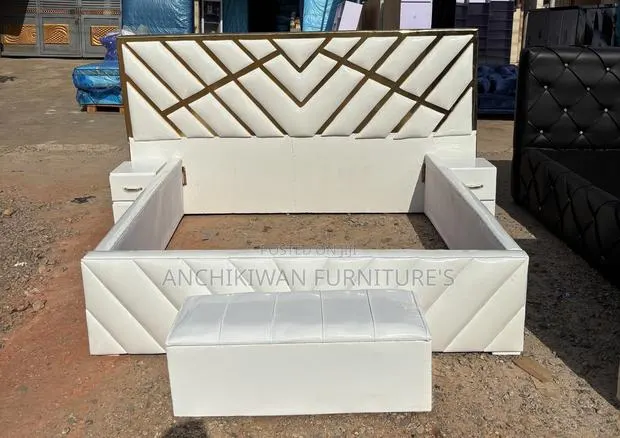 Aztec Queensize Bed With 2 Drawers Ottoman (Cash on Delivery) · Photo 1