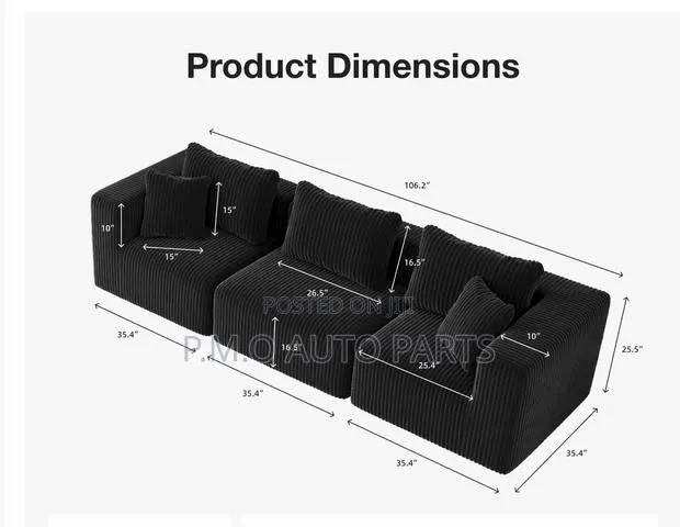 Cozy 3-Seater Sofa · Photo 1