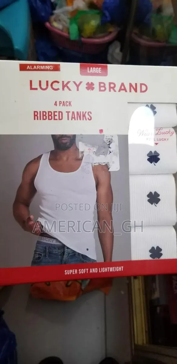 Lucky Brand 4 Pack Ribbed Tank ( L ) · Photo 1