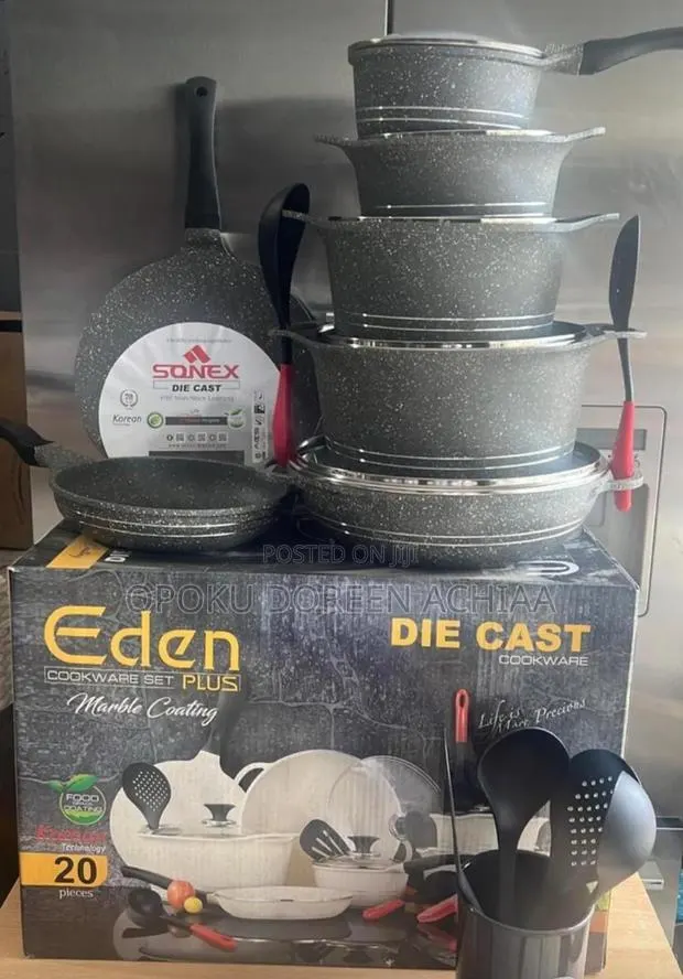 20 PCS Die Cast Nonstick Cookware Set · Photo 1