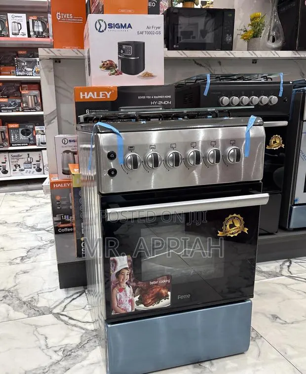 Sleek Ferre 50x60cm 4 Gas Burner(Glass Oven)New Line · Photo 1