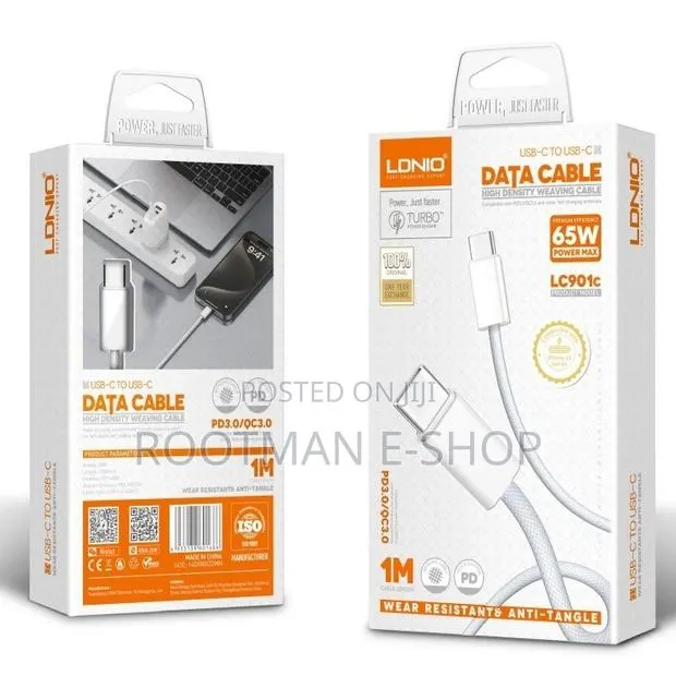 LDNIO LC901c High-Density Weaving Data Cable · Photo 1