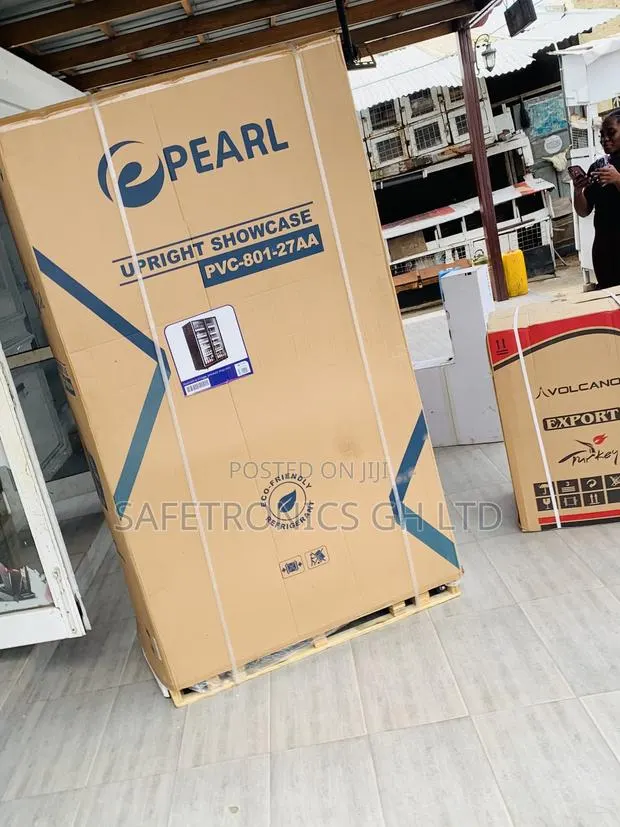 New Authentic Pearl 690 Liters Double Door (Glass Display) Black · Photo 1