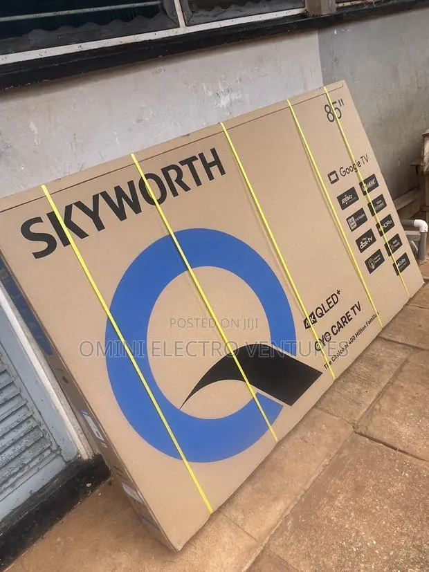 Solid 2025 Skyworth 85” Qled Smart TV · Photo 1