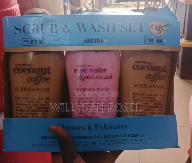 3 Packs Ogx Body Scrub Wash · Photo 1
