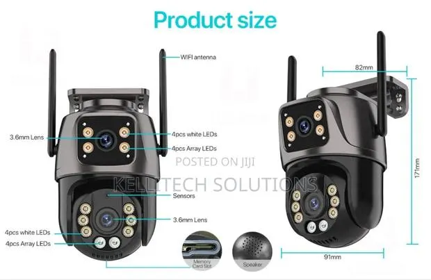6mp View Smart Wifi Dual Lens CCTV Security Camera · Photo 1