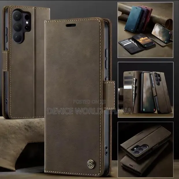 Case Me Retro Leather Flip Case for Samsung S26ultra S26+ S26 · Photo 1