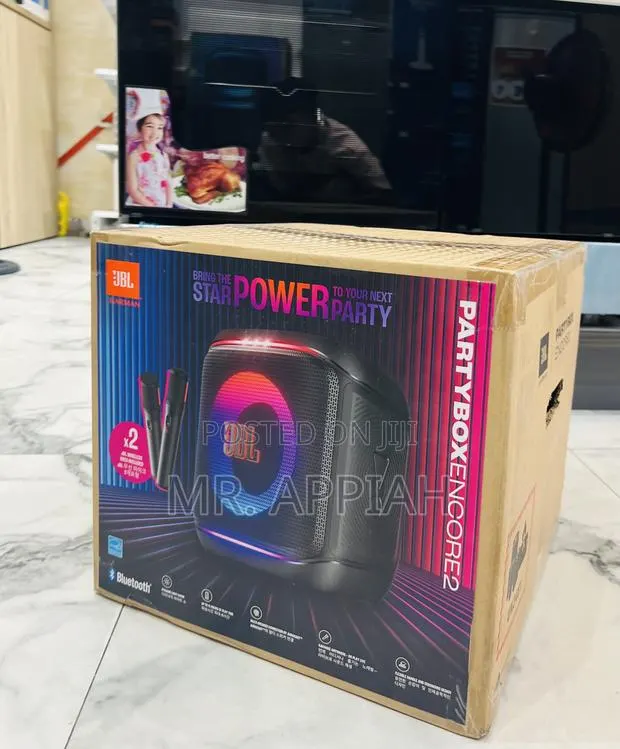 Lovely Design JBL Partybox Encore Portable Party Speaker(2 Microphone) · Photo 1