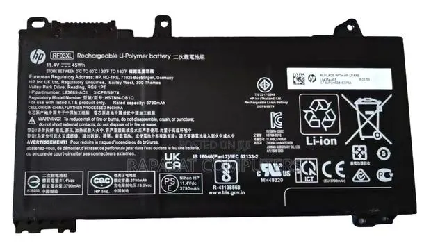 Hp Rf03xl/Re03xl Battery · Photo 1