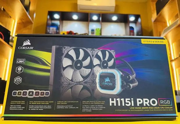 Corsair H115i Pro 280mm RGB Hydro Series Liquid Cooler · Photo 1