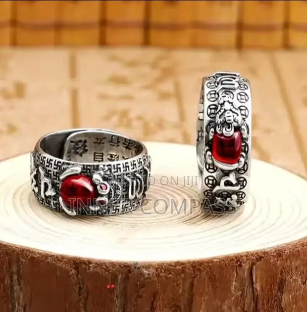 Feng Shui Pixiu Mantra Wealth Good Luck Ring · Photo 1