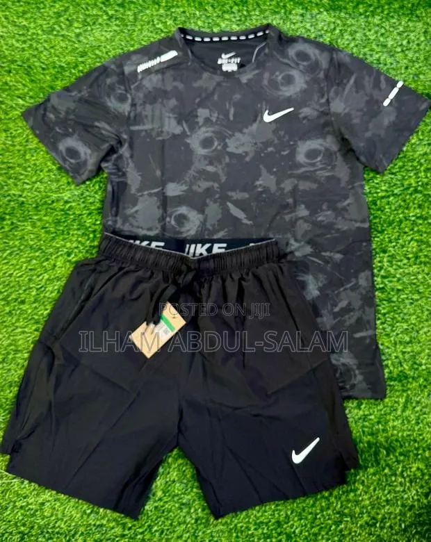 Dark Grey Nike Top and Black Shorts · Photo 1