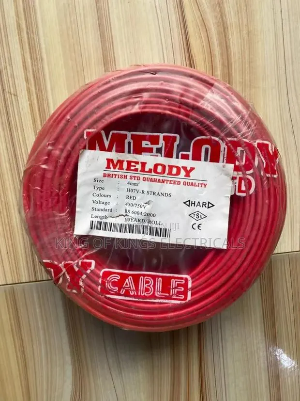 British Melody Electrical Cable – 4mm (Red) · Photo 1