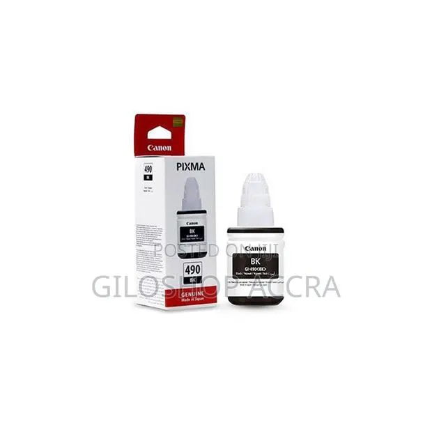 Canon Original Ink Cartridge Gi-490 PGBK Gi490pgbk Black · Photo 1