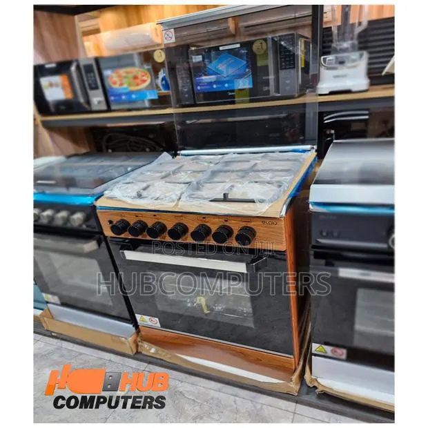 Eldo Gas Cooker 4 Burner 60x60cm Wooden Oven Grill Rotisserie · Photo 1