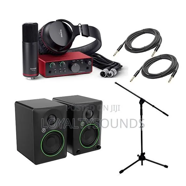 Recording Bundle With Focusrite Solo 4th Gen and Mackie Cr3.5 Monitors · Photo 1