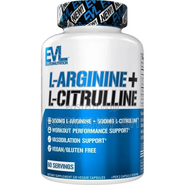 L-Arginine + L-Citrulline - Endurance + Workout Performance Supplement · Photo 1