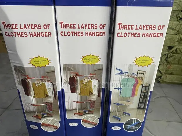 4 Layer Standing Clothes Hanger-Brand New Carton · Photo 1