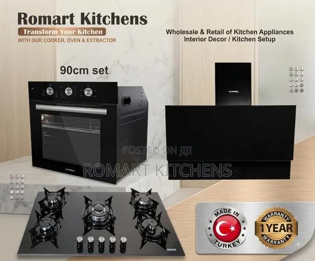 Luxell 90cm Inbuilt Cooker Set. Oven, Cooktop and Microwave · Photo 1