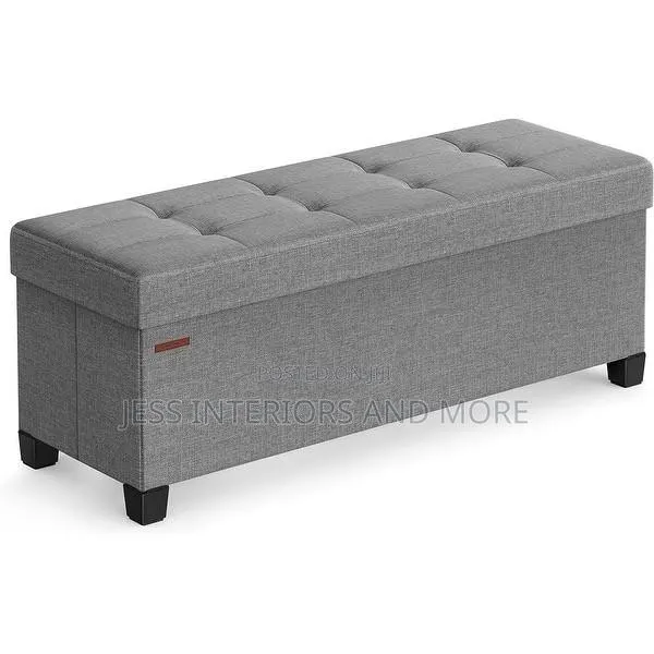 Folding Storage Ottoman Bench for Living Room · Photo 1