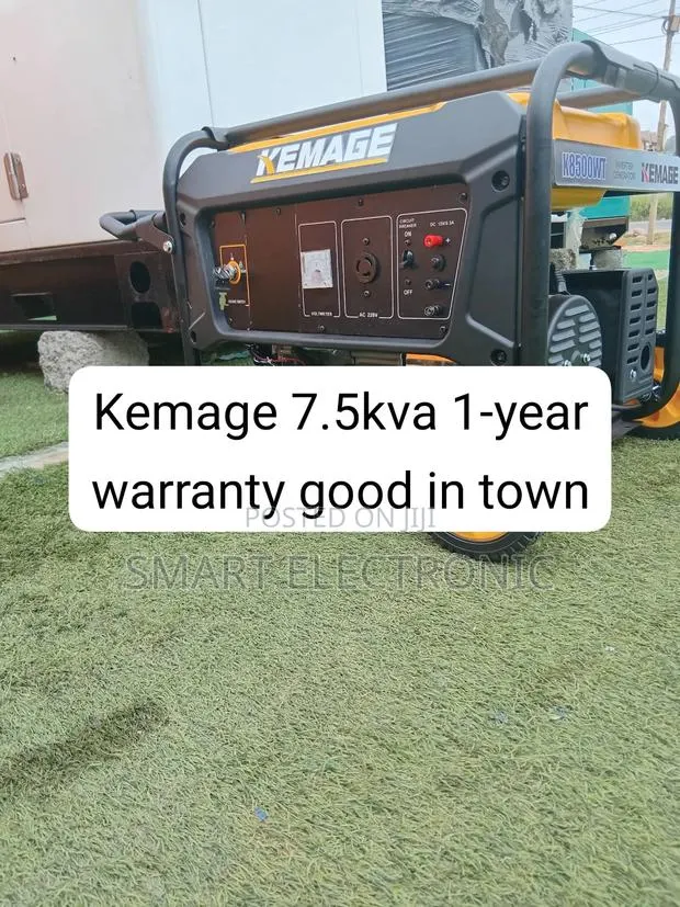 KEMAGE 7.5KVA 8500W Generator – Premium Heavy-Duty Genset for Reliable · Photo 1