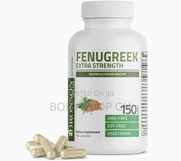 Bronson Fenugreek Capsules Extra Strength, Trigonella Foenum-Graecum · Photo 1