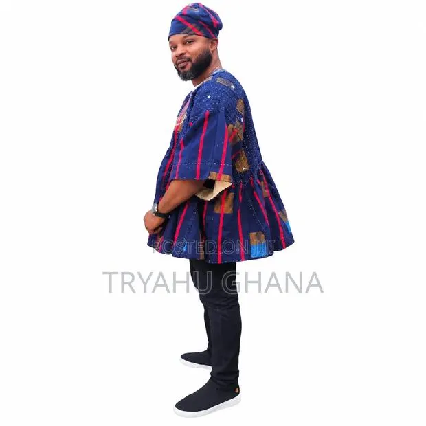 Men's Ghanaian Smock for Graduation & Events | Tryahu · Photo 1