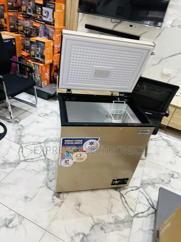 Newly Sealed in Box Chest Freezer Gold Color 200l Nasco Nas-175fl · Photo 1
